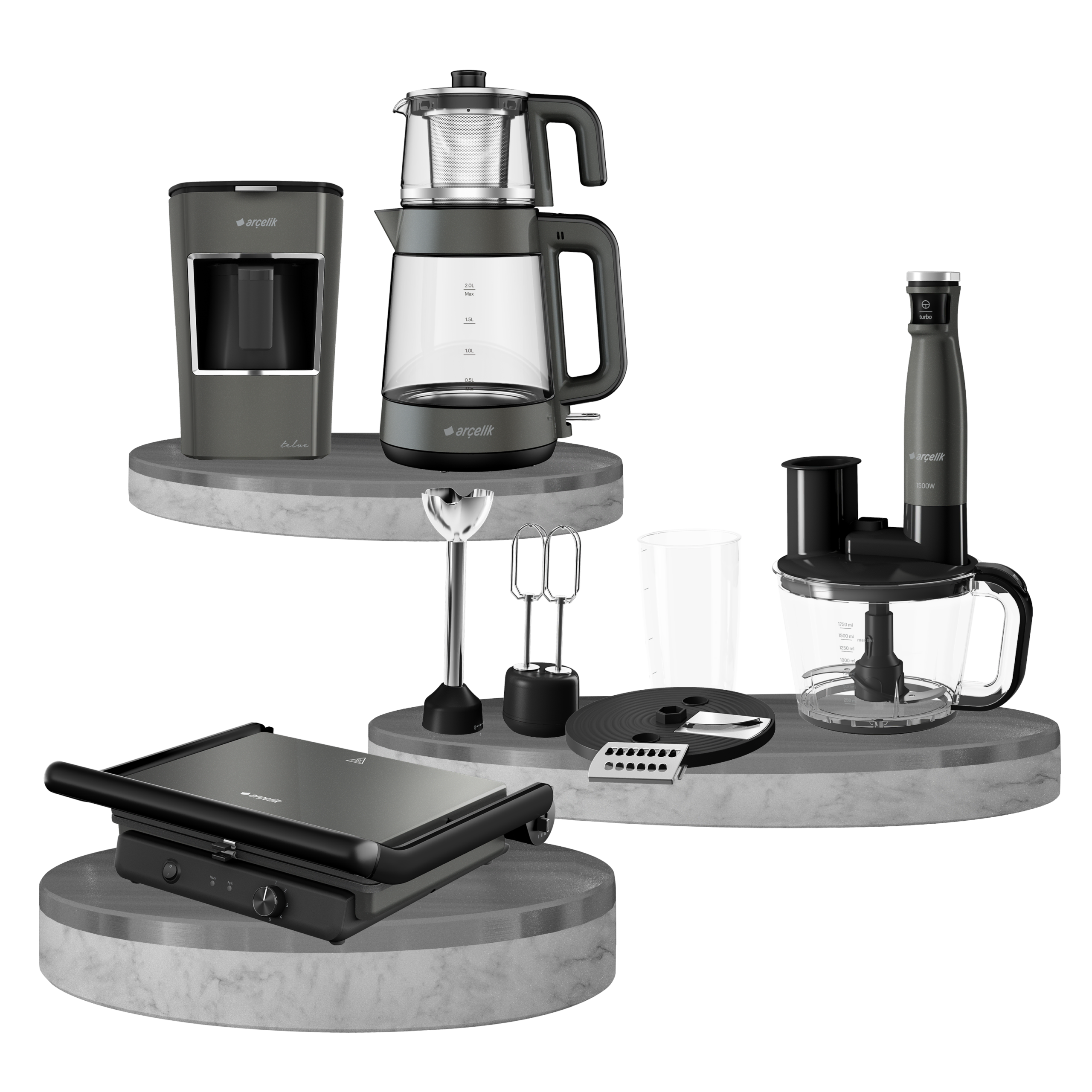 ARÇELİK RESİTAL® DERİN GRION MUTFAK SERİSİ 4'LÜ SET