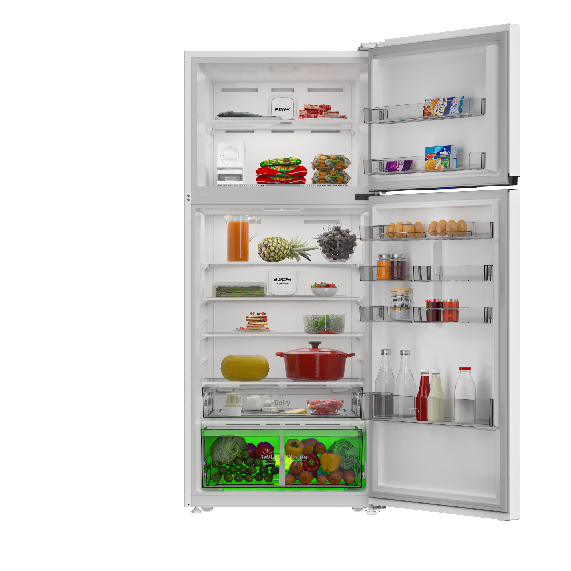 Arçelik 578557 EI MaxiFit -Üstten Donduruculu Buzdolabı - Görsel 3