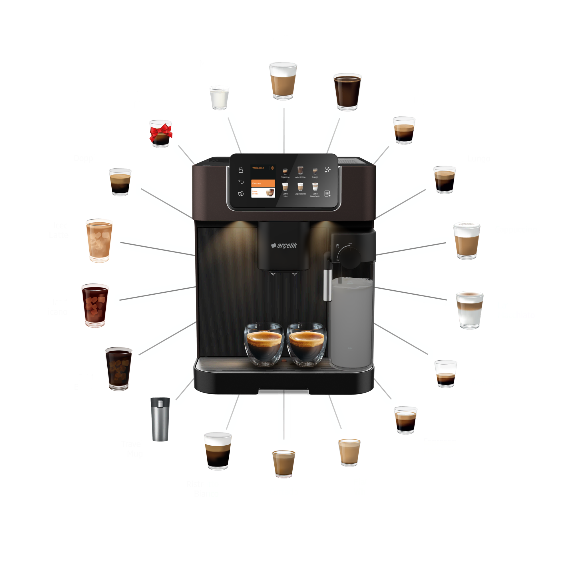 Arçelik EM 9495 Imperium Barista®-Tam Otomatik Espresso Makinesi - Görsel 8