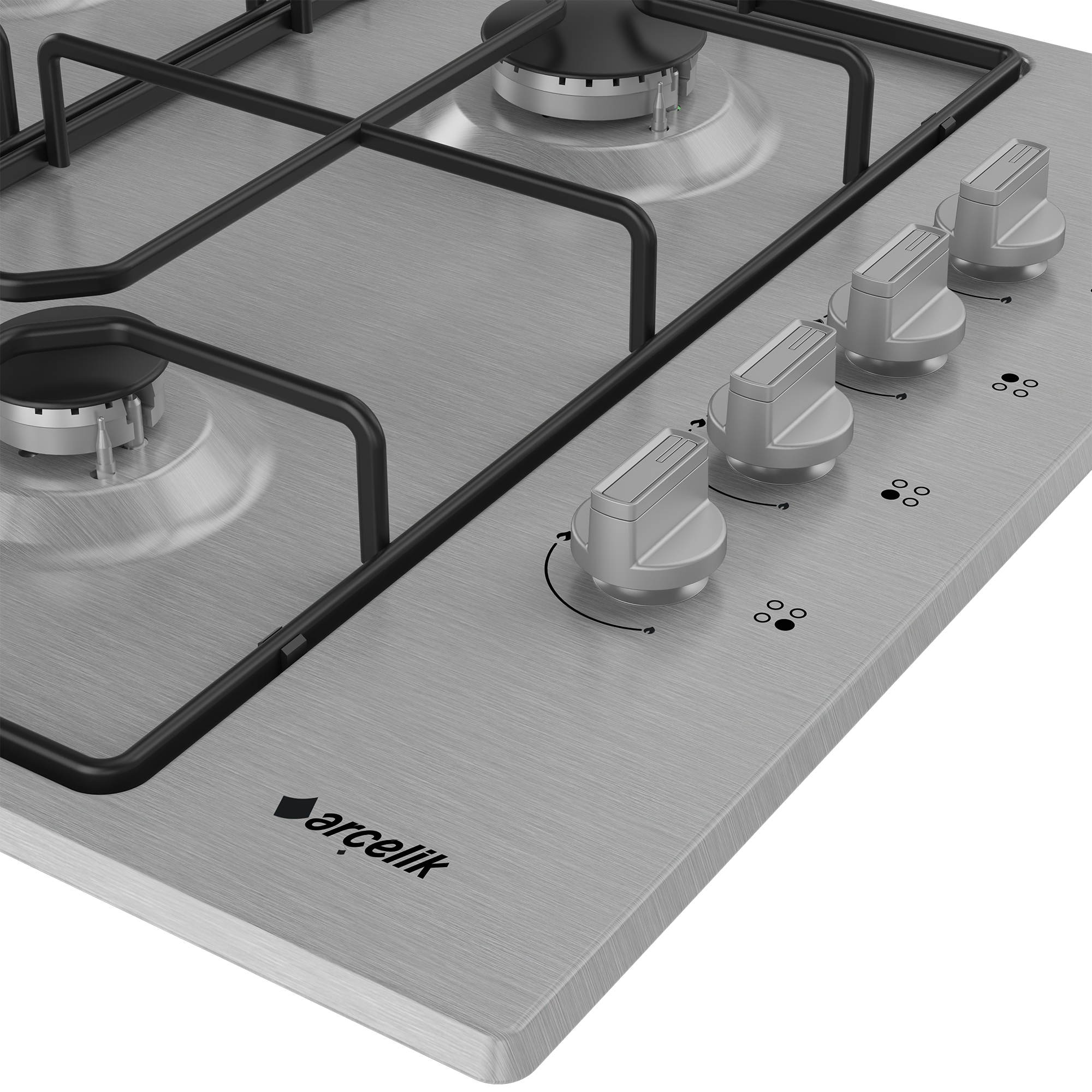 Arçelik OMD D 611 EI-Gazlı Metal Tablalı Ocak - Görsel 4