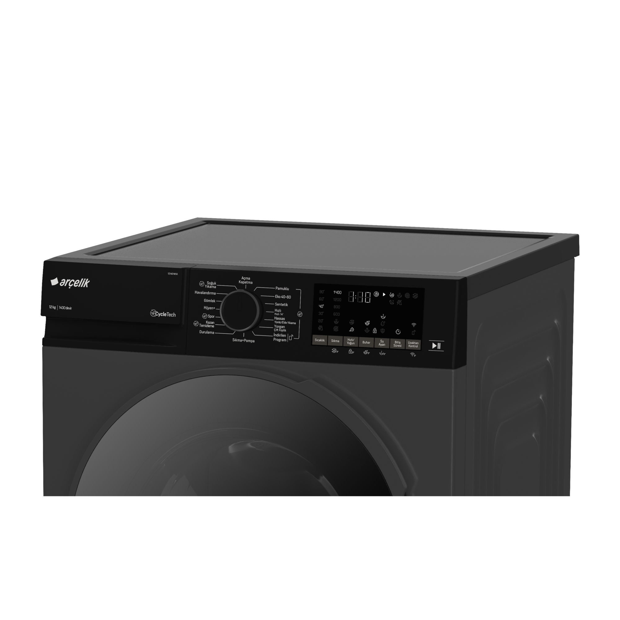 Arçelik 12140 MX A -12 Kg Çamaşır Makinesi - Görsel 4
